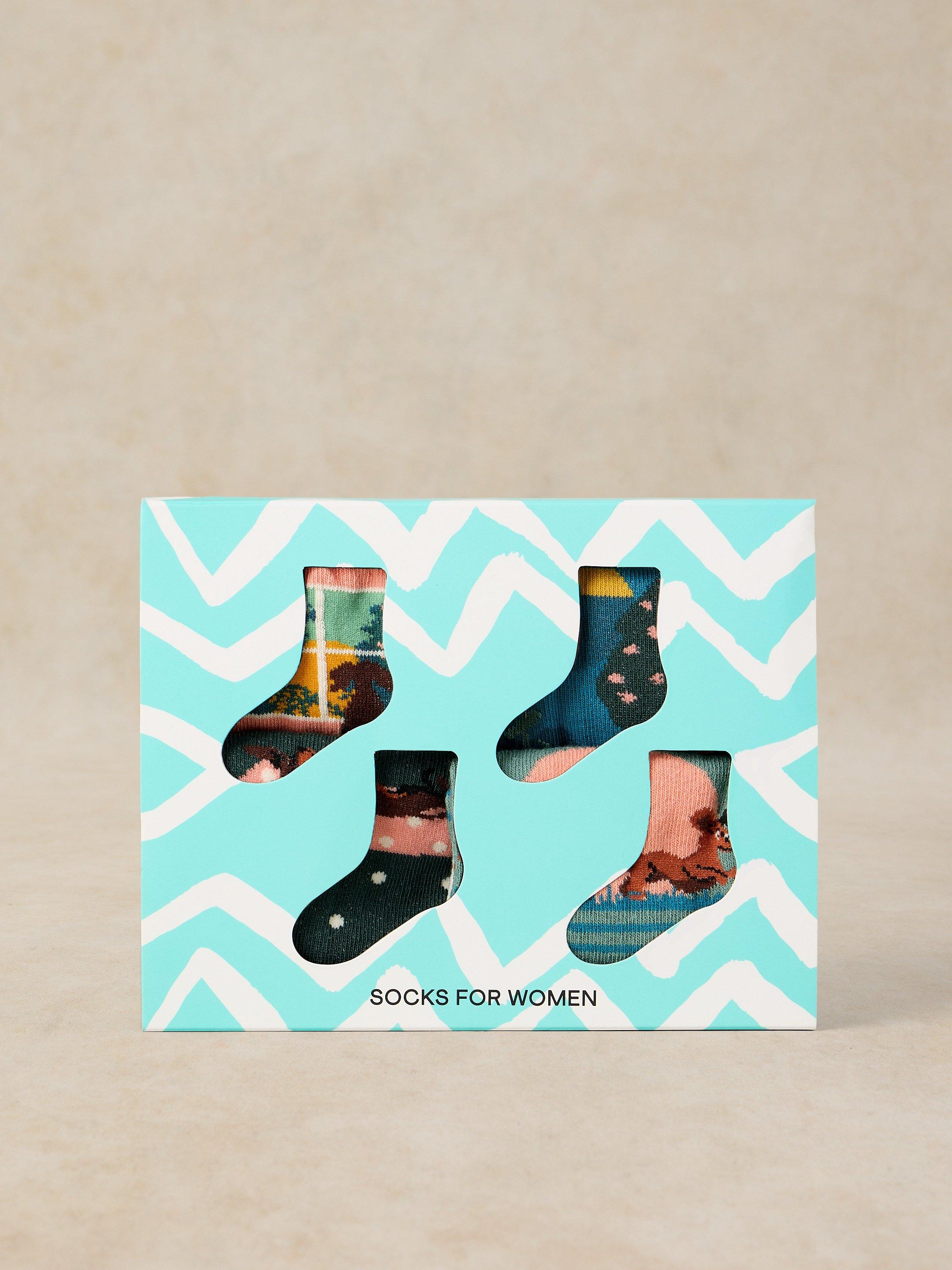 4PK PLAYFUL SAUSAGE SOCKS