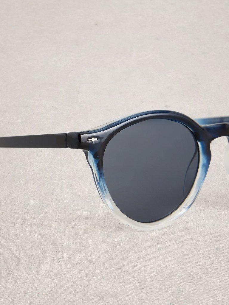 Preppy Light Round Sunglasses in BLUE MLT - FLAT DETAIL
