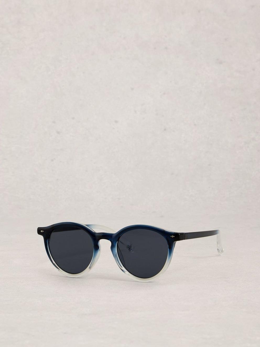 Preppy Light Round Sunglasses in BLUE MLT - LIFESTYLE