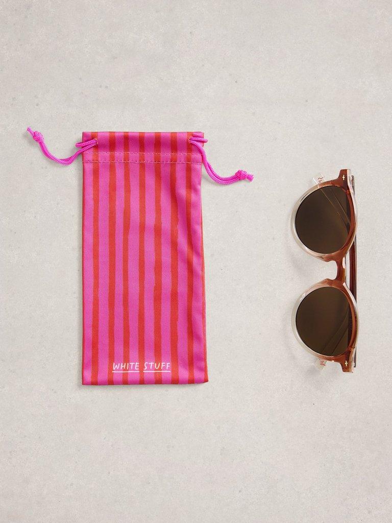 Preppy Light Round Sunglasses in PINK MLT - FLAT FRONT