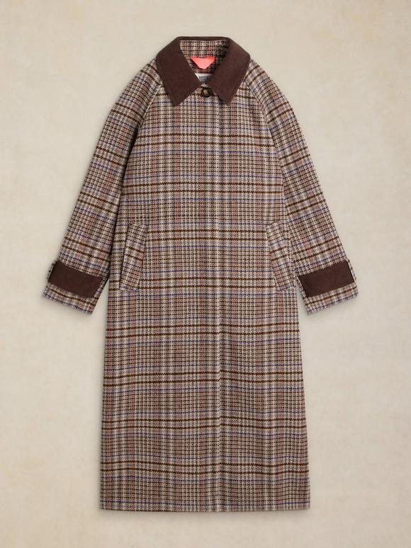 COLE TRENCH COAT in NATURAL MULTI | White Stuff