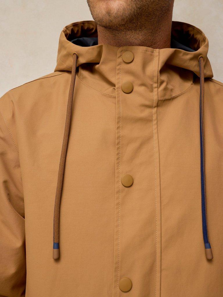 WILTON WATERPROOF PARKA in DK NAT - FLAT BACK