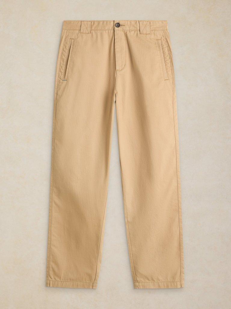 THIRSK TAPERED ANKLE TROUSER in DK NAT - FLAT FRONT