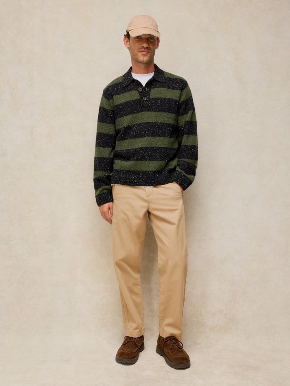 THIRSK TAPERED ANKLE TROUSER in DK NAT - LIFESTYLE