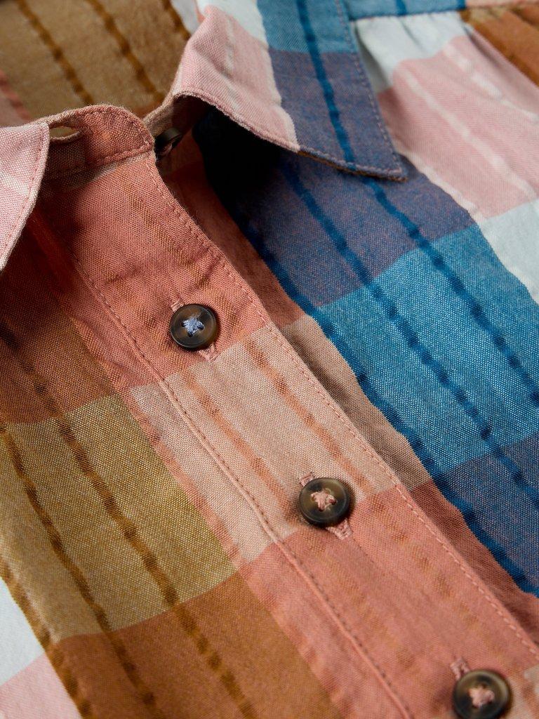 ORLA POP OVER SHIRT in PINK MLT - FLAT DETAIL