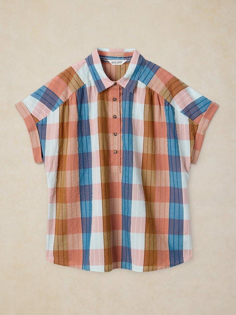 ORLA POP OVER SHIRT in PINK MLT - FLAT FRONT
