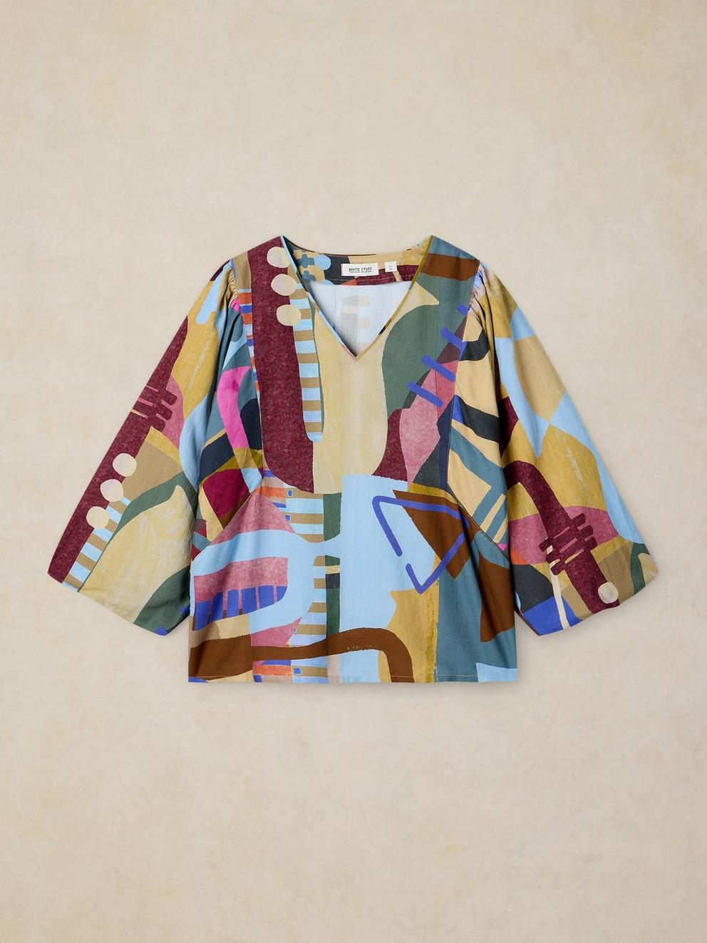MATILDA TOP in PINK MLT - FLAT FRONT