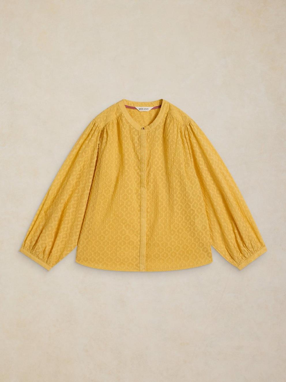 LANA JACQUARD TOP in YELLOW MLT - FLAT FRONT