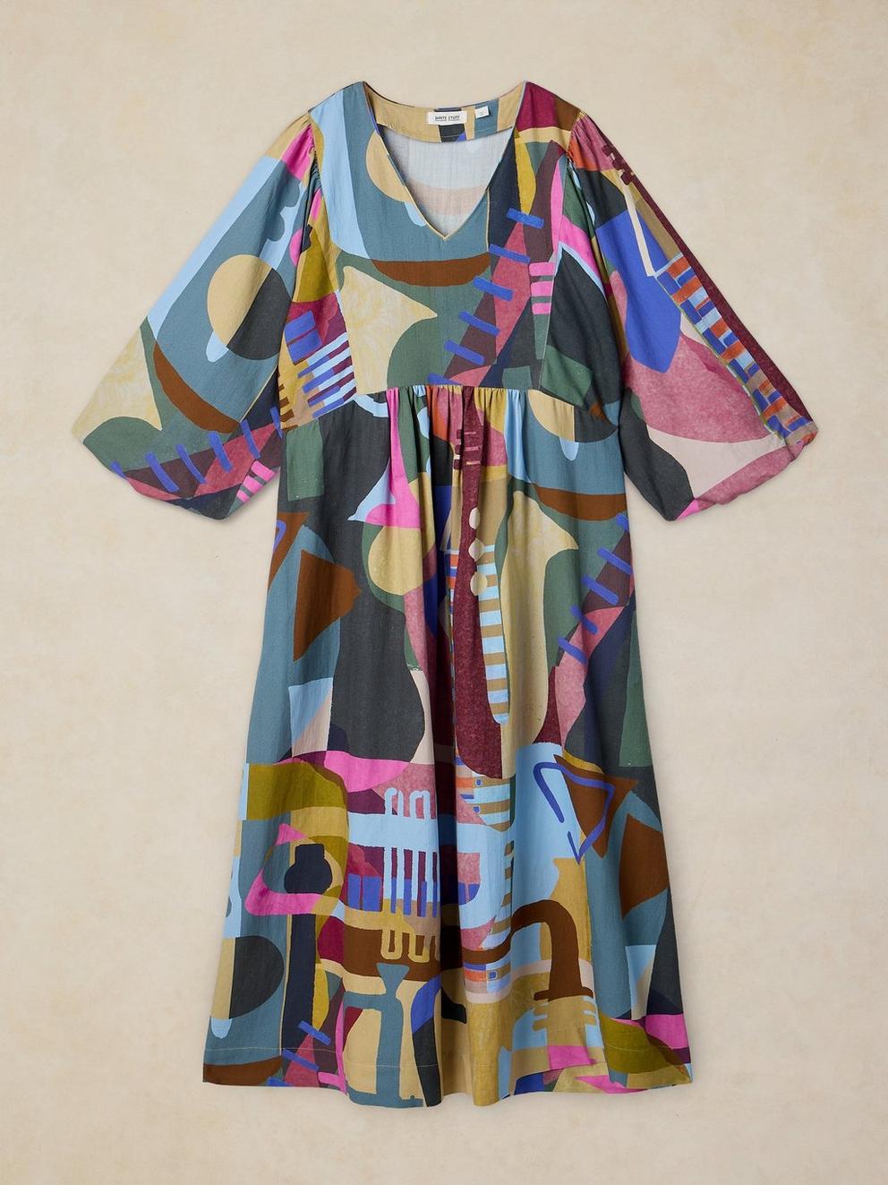 MATILDA DRESS in PINK MLT - FLAT FRONT