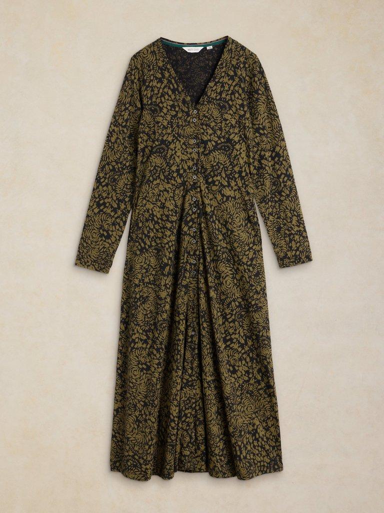 REESE BUTTON THROUGH DRESS in GREEN PR - FLAT FRONT