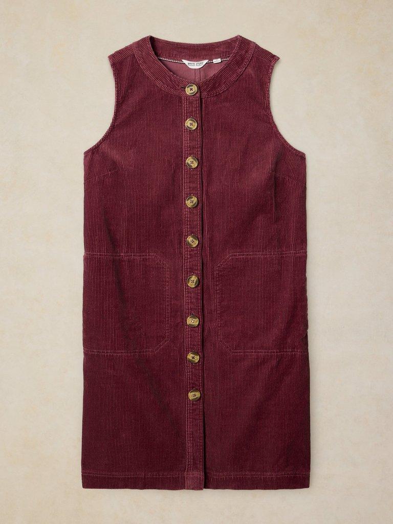 MILLIE CORD SHIFT DRESS in DUS PINK - FLAT FRONT