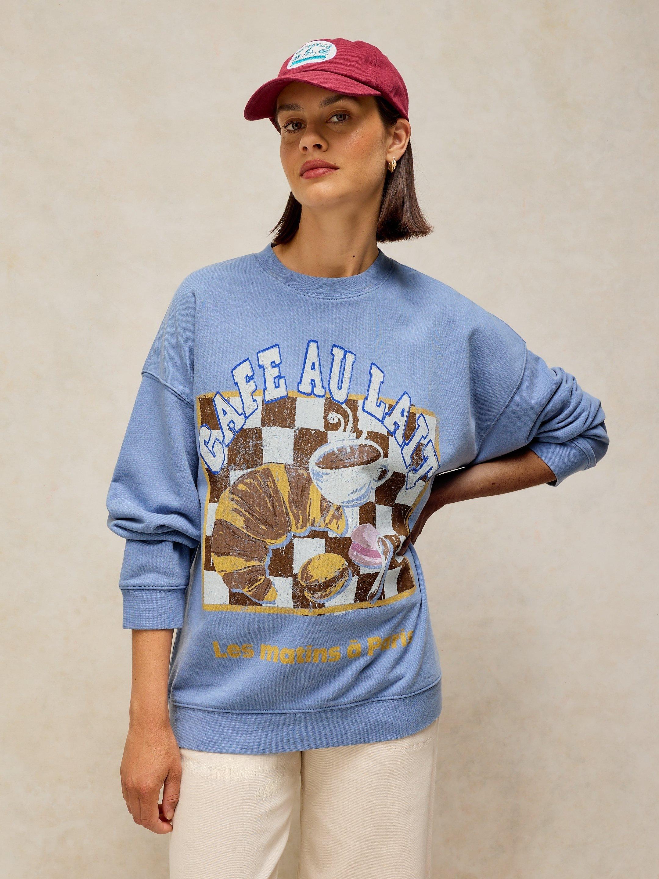 CLEO LONGLINE GRAPHIC SWEAT