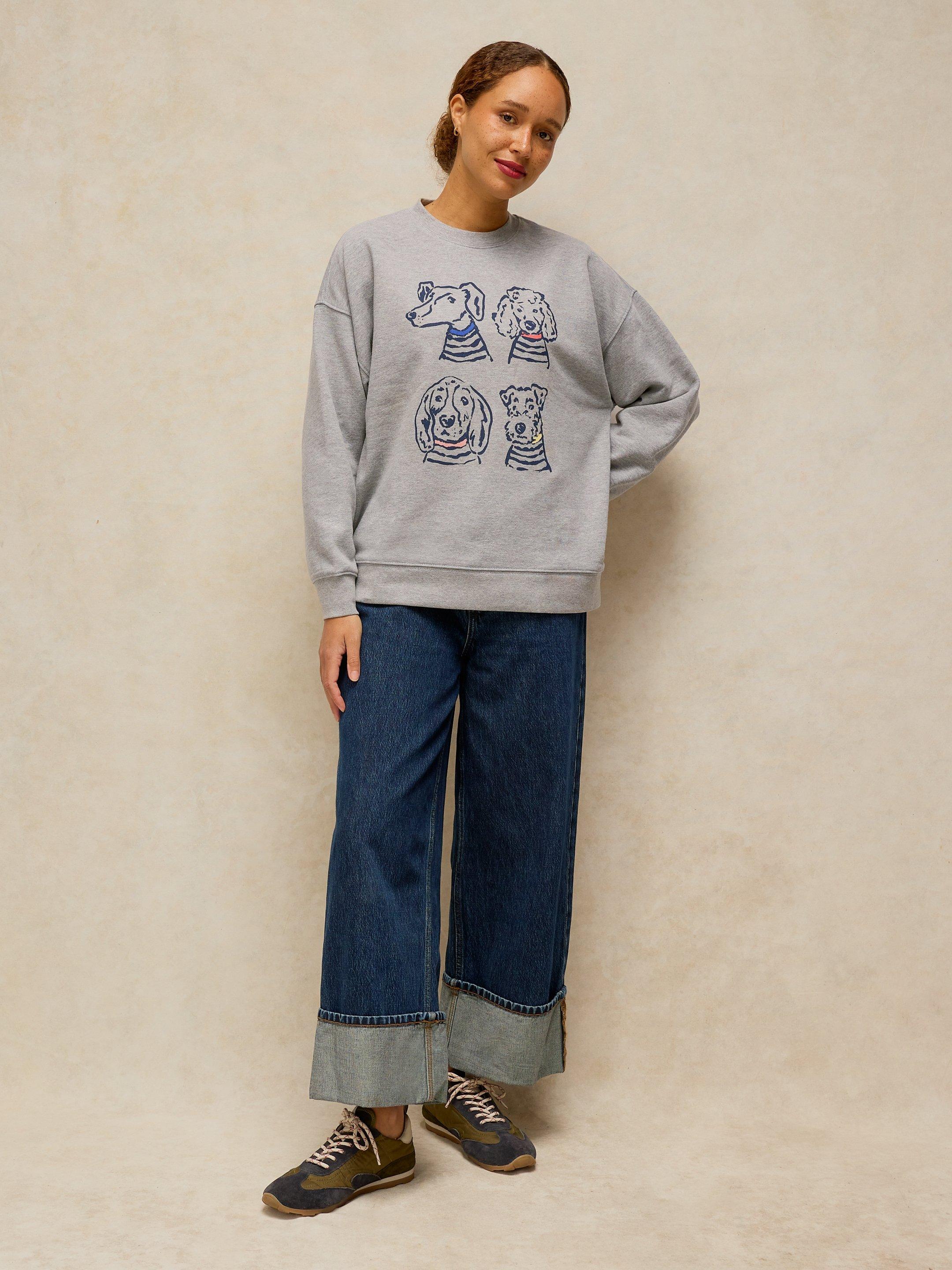 CLEO LONGLINE GRAPHIC SWEAT