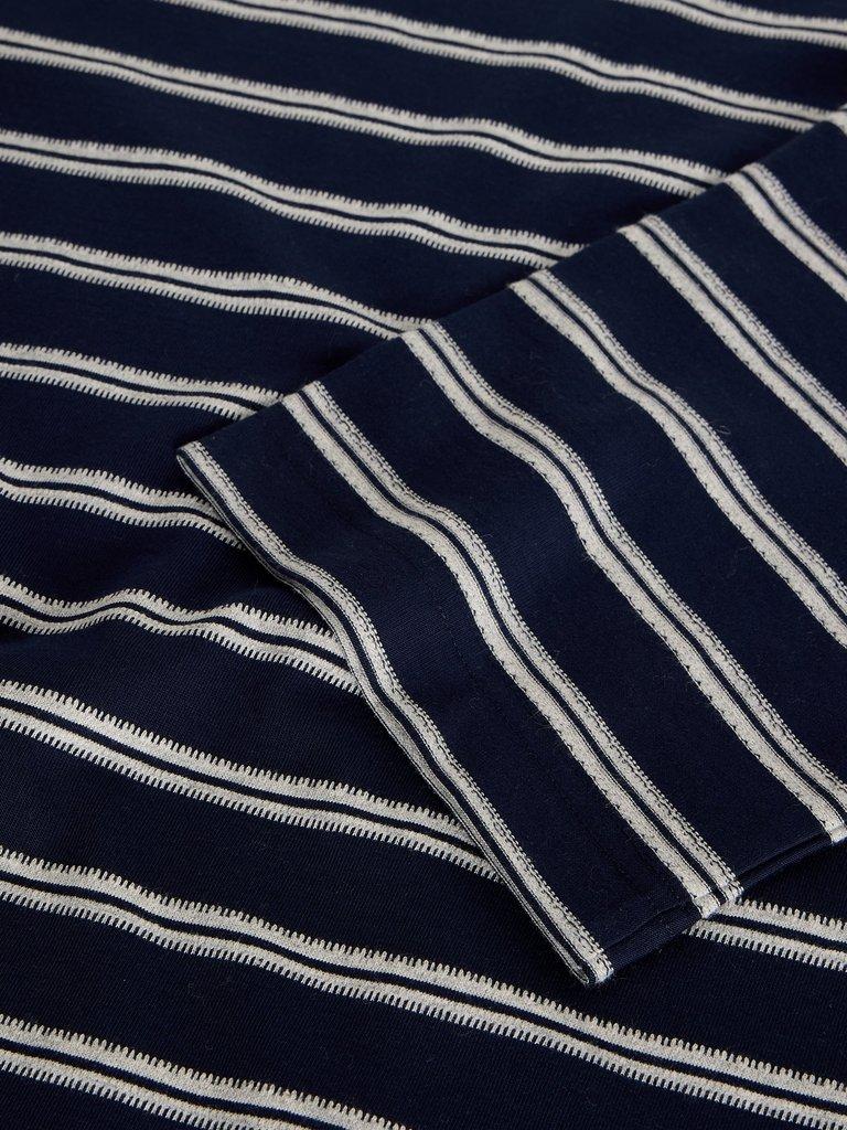 KATYA STRIPE TEE in NAVY MULTI - FLAT DETAIL
