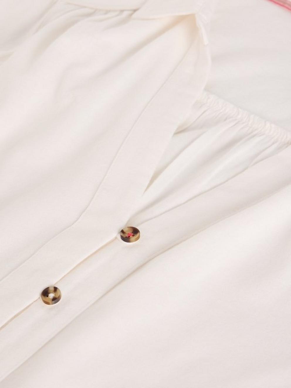 RONLEY SHIRT in PALE IVORY - FLAT DETAIL