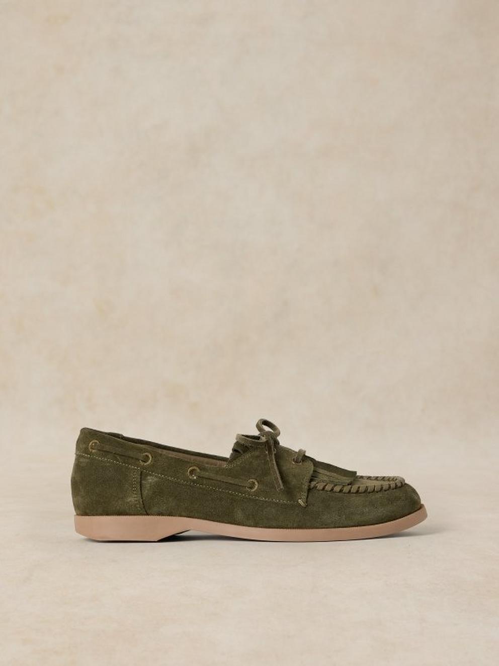 MAHRI BOAT SHOE in KHAKI GRN - LIFESTYLE