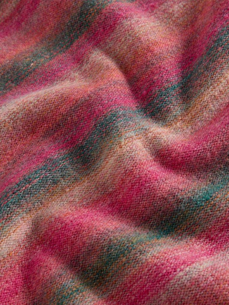 SPACEDYE V NECK JUMPER in PINK MLT - FLAT DETAIL