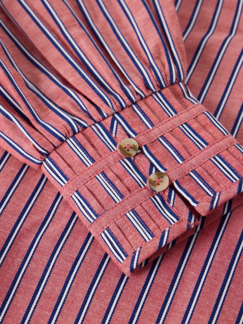RAYA POP OVER SHIRT in PINK MLT - FLAT DETAIL