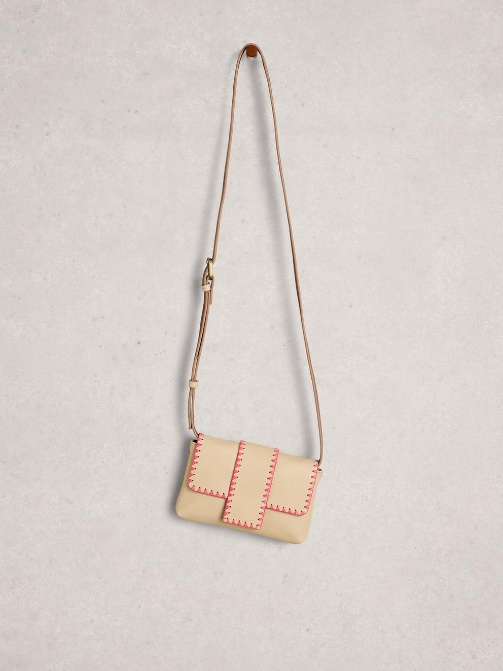 Mini Tabby Landscape Bag in IVORY MLT - FLAT FRONT