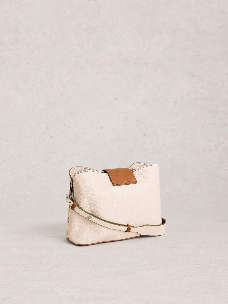 Tabby Crossbody Leather in IVORY MLT - FLAT BACK