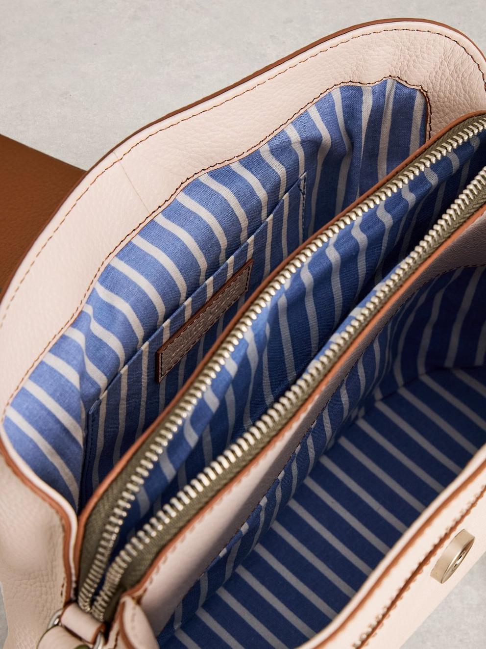 Tabby Crossbody Leather in IVORY MLT - FLAT DETAIL
