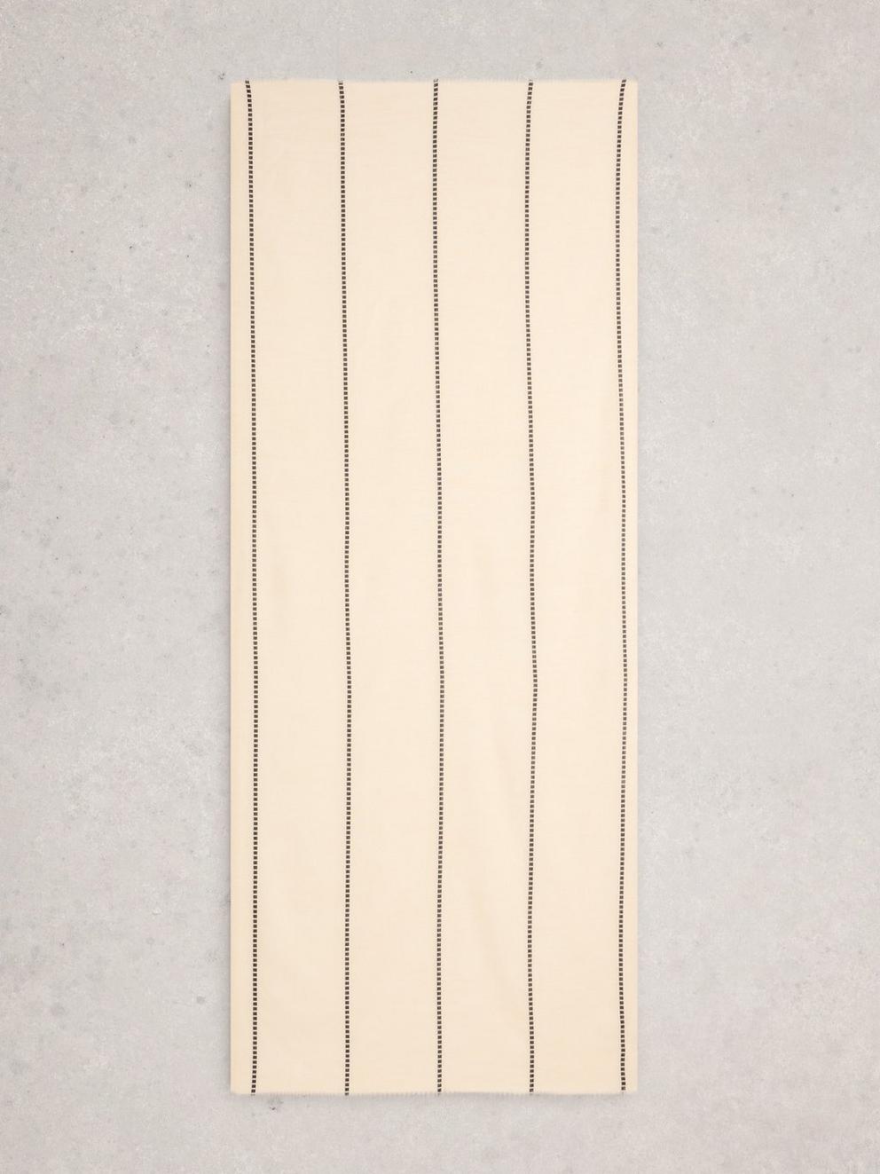 Maggie Stripe Scarf in NAT MLT - FLAT BACK