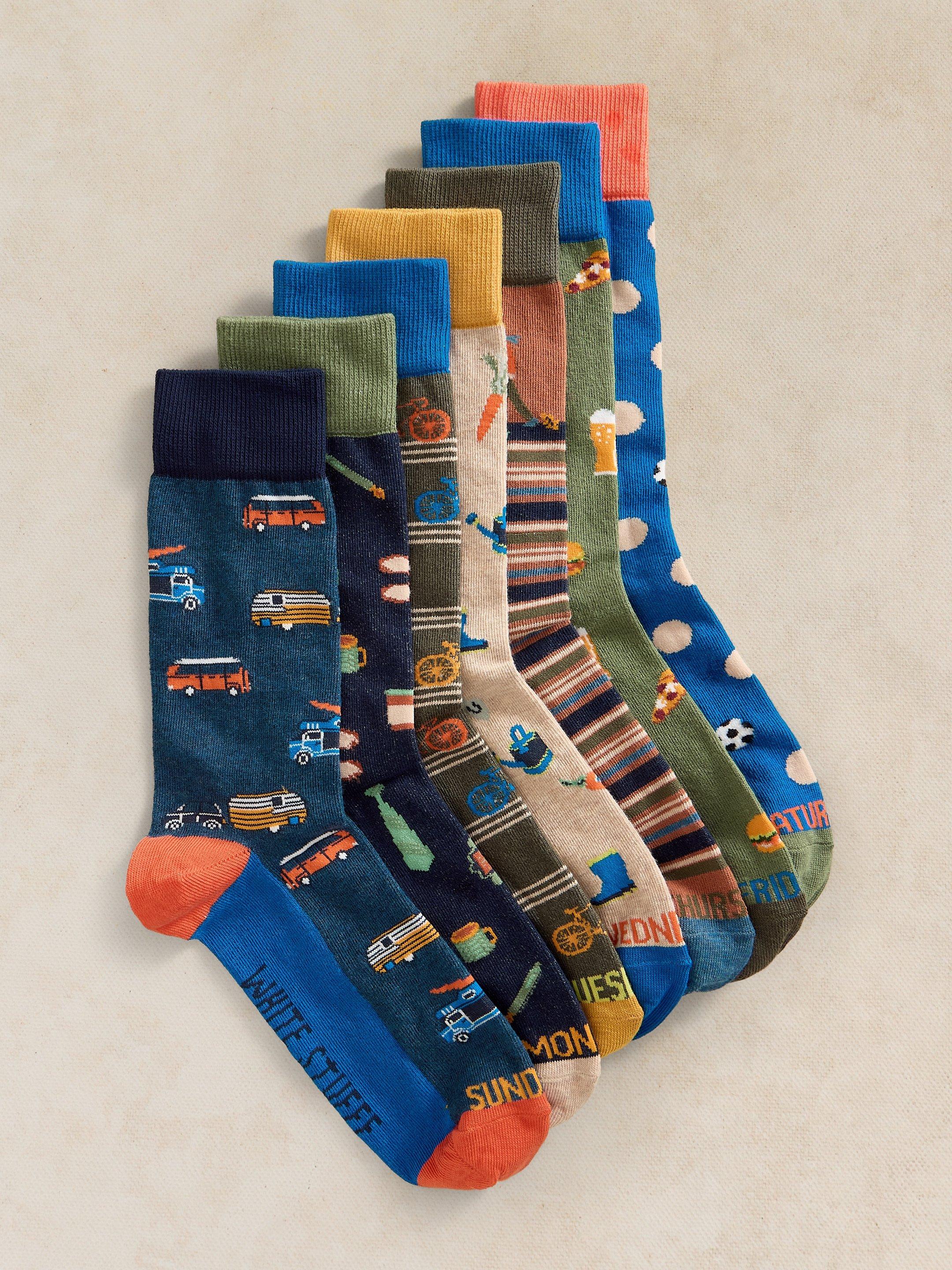 7PK DAY OF THE WEEK SOCKS