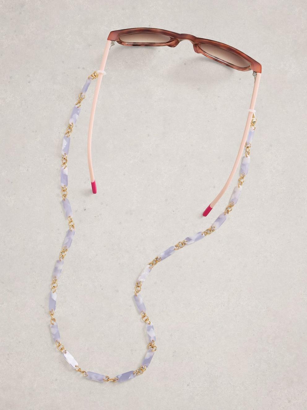 Acetate Sunglasses Chain in DUS BLUE - LIFESTYLE