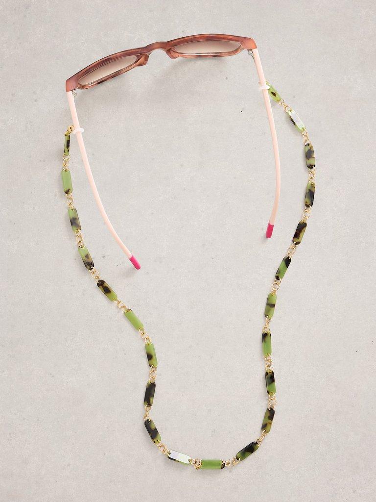 Acetate Sunglasses Chain in GREEN MLT - LIFESTYLE