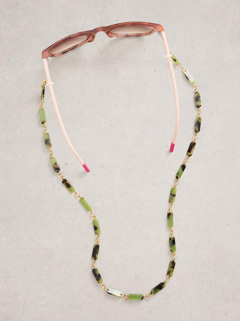 Acetate Sunglasses Chain in GREEN MLT - LIFESTYLE