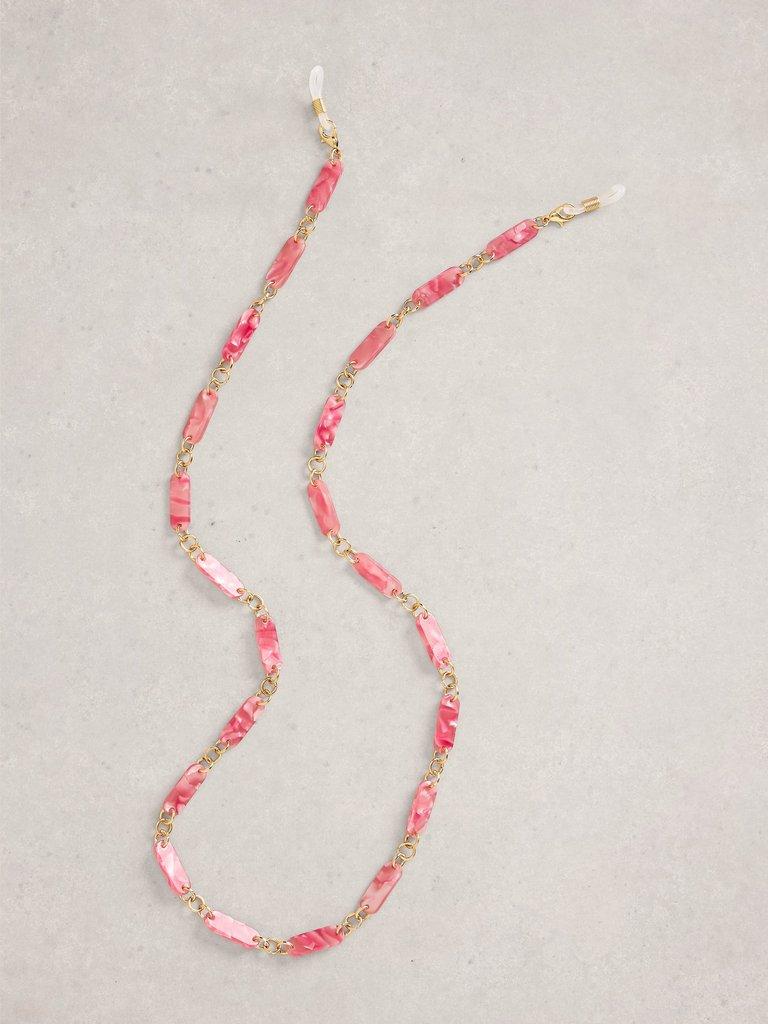Acetate Sunglasses Chain in PINK MLT - FLAT FRONT