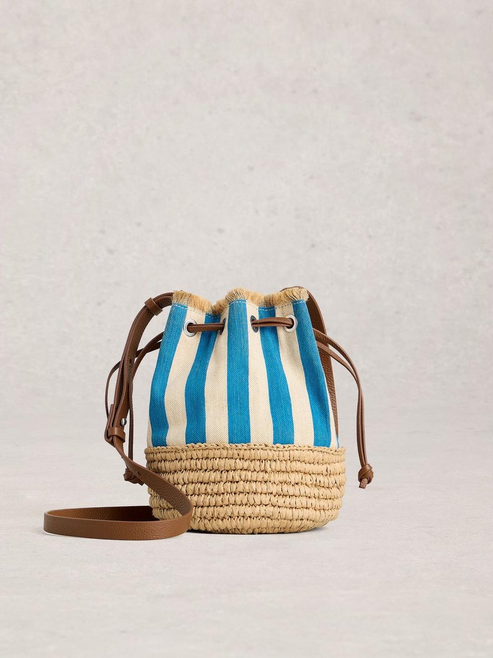 Mia Mini Drawtop Bag in BLUE MLT - LIFESTYLE