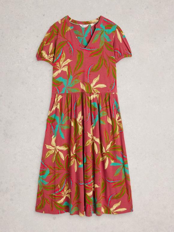 slim fit dress slacks Hessa Khaki Jersey Midi Dress  Finery London