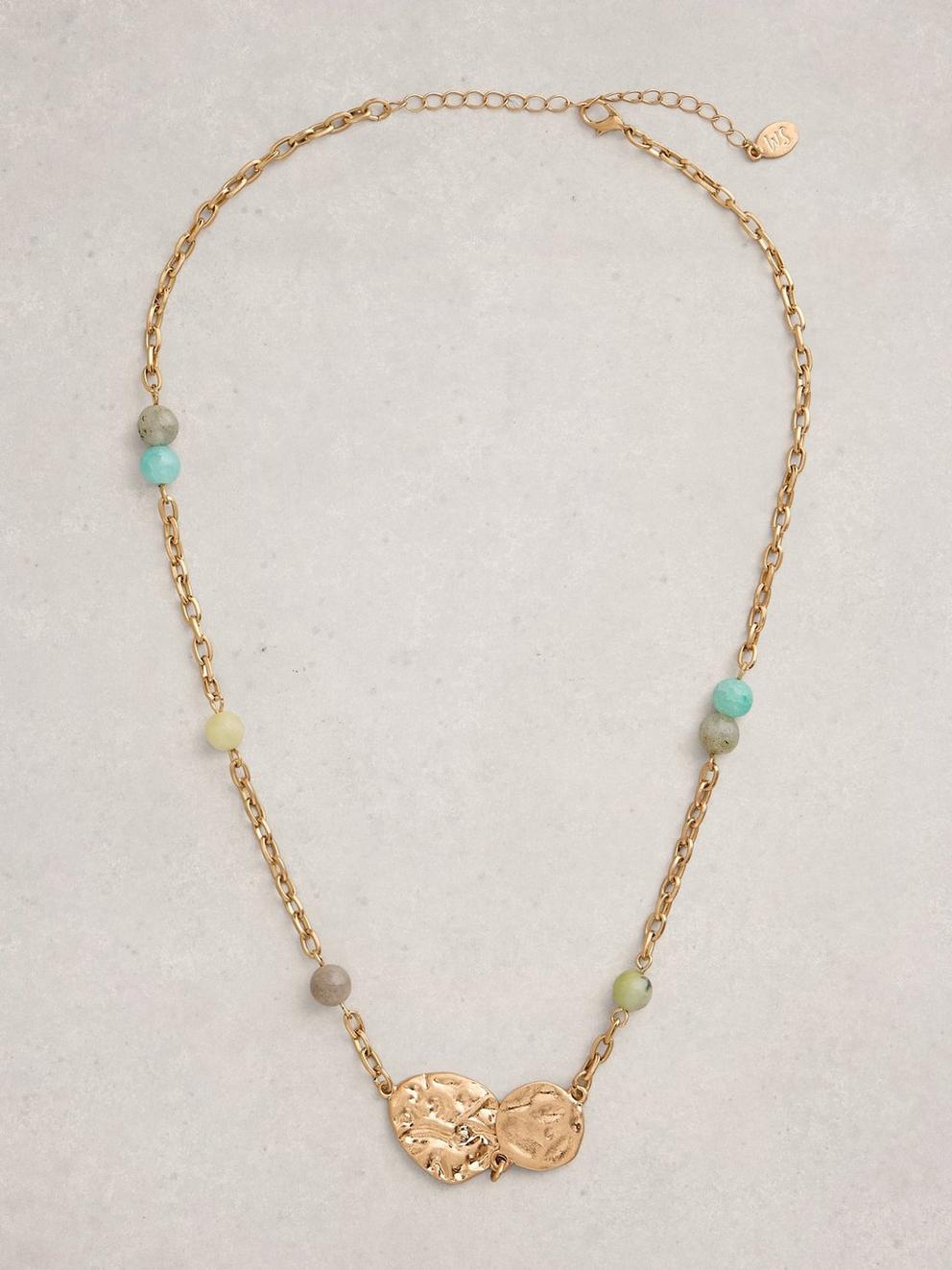 Layla Necklace in GLD TN MET - FLAT FRONT