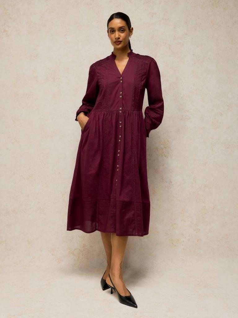 plum jersey dress SOLE in DK Rothko