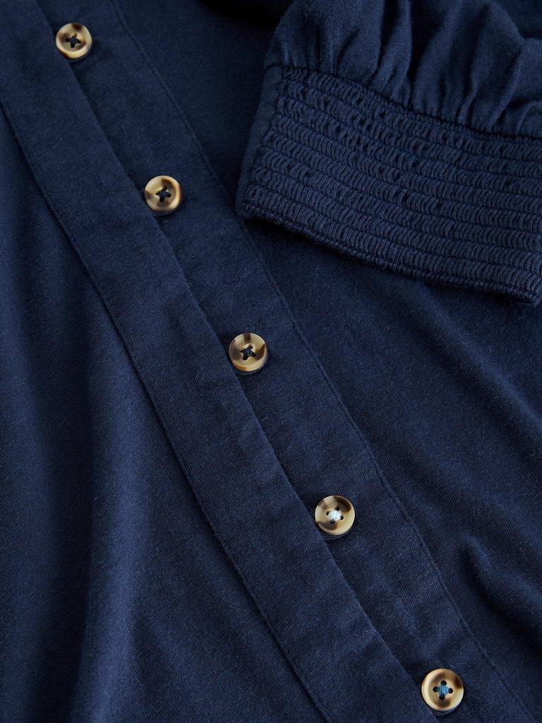 RONLEY SHIRT in DARK NAVY - FLAT DETAIL