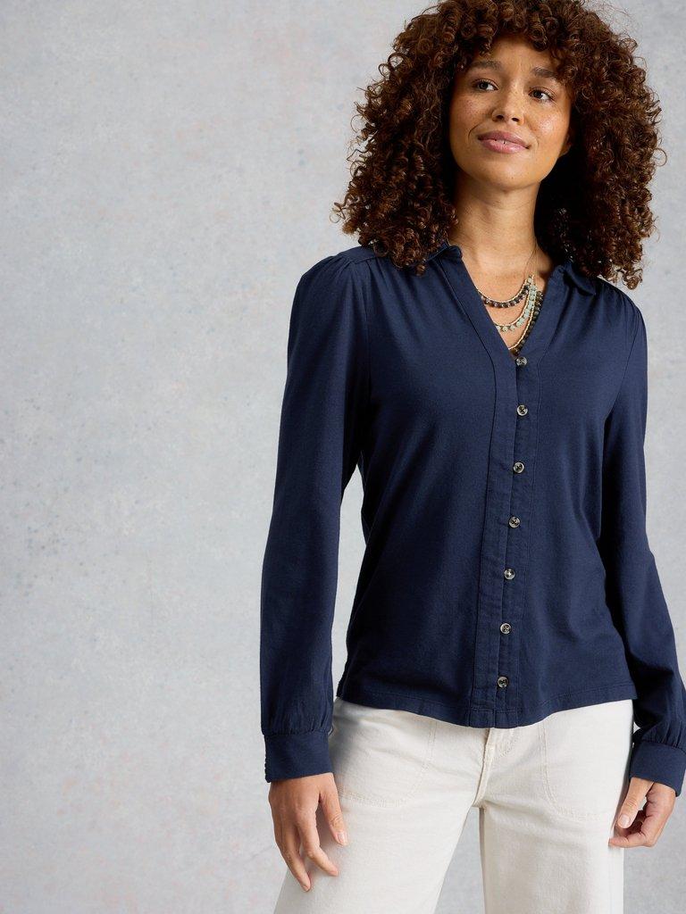 RONLEY SHIRT in DARK NAVY - LIFESTYLE