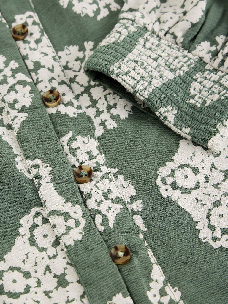 RONLEY SHIRT in GREEN PR - FLAT DETAIL
