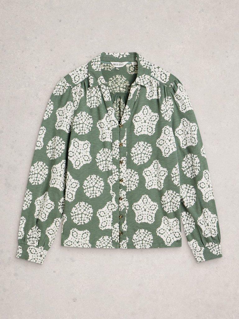 RONLEY SHIRT in GREEN PR - FLAT FRONT