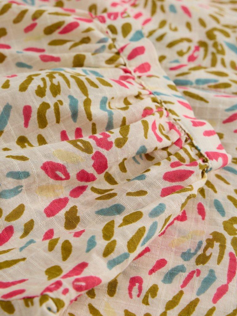 Lana Short Sleeve Top in IVORY PR - FLAT DETAIL