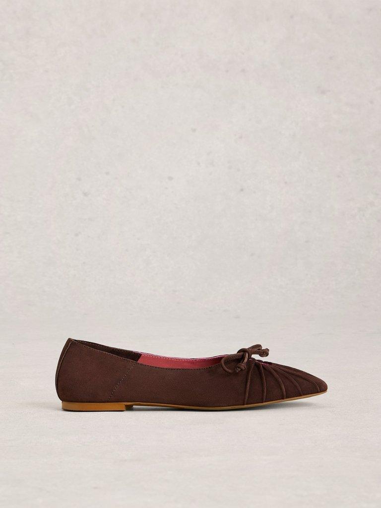 Lace Drop Back Ballerina in DK BROWN - LIFESTYLE