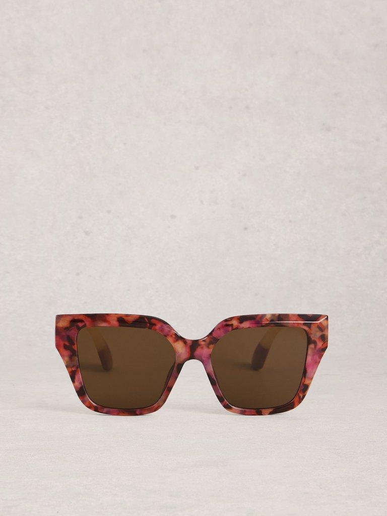 Oversized Cat Eye Sunglasses in PINK MLT - FLAT BACK
