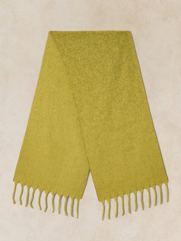 SARAH OMBRE SCARF in DK GREEN - FLAT BACK