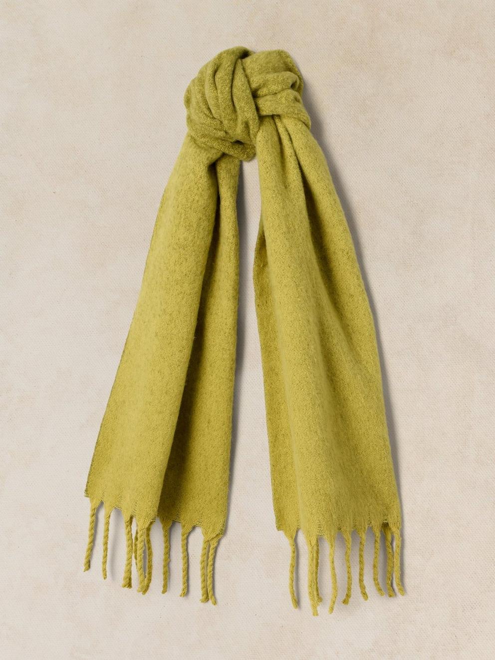 SARAH OMBRE SCARF in DK GREEN - FLAT FRONT