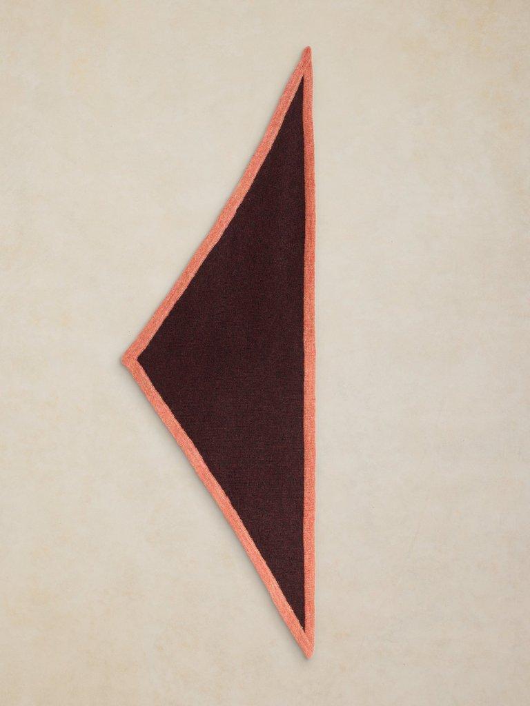 TRIANGLE SCARF in MID PLUM - FLAT BACK