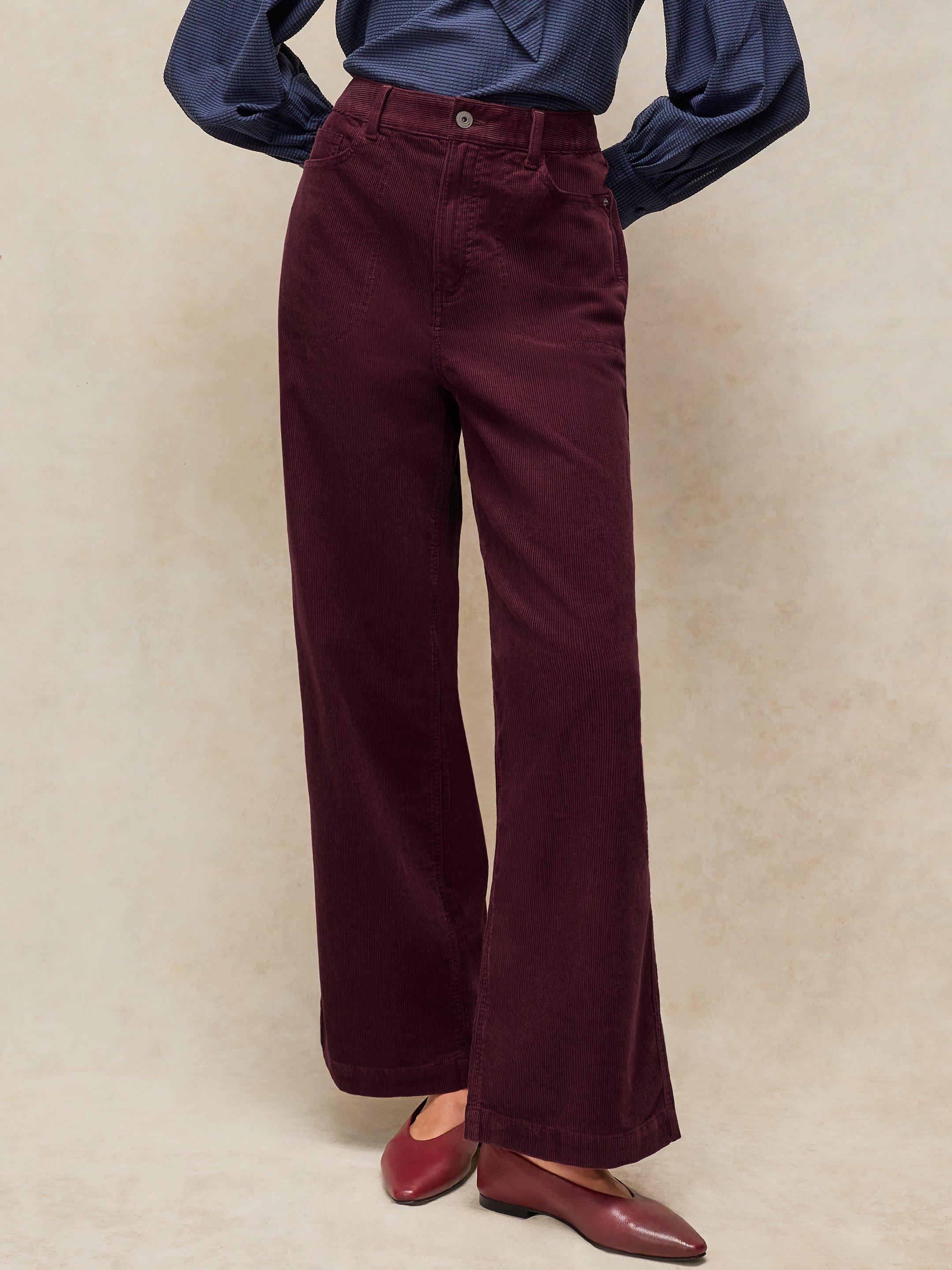 TIA CORD WIDE LEG TROUSER