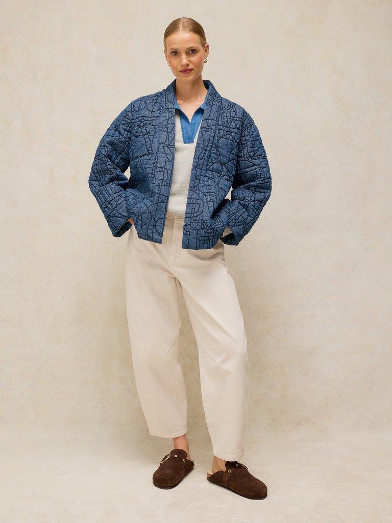 ELODIE REVERSIBLE JACKET in BLUE MLT - LIFESTYLE