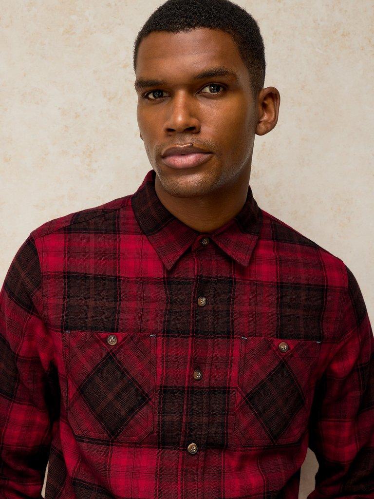 HEYWOOD CHECK SHIRT in RED MULTI | White Stuff