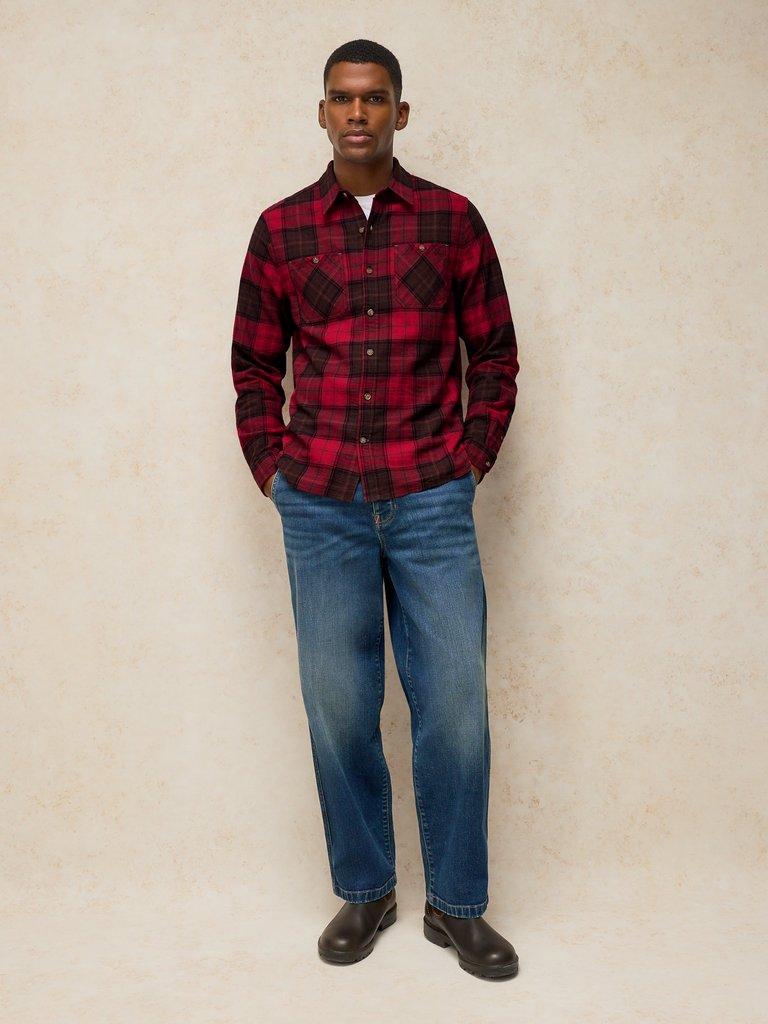 HEYWOOD CHECK SHIRT in RED MULTI | White Stuff