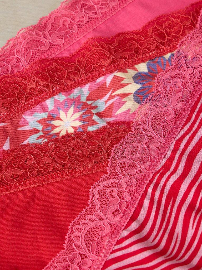 4 PACK KNICKER BOX SET in RED MLT - FLAT DETAIL